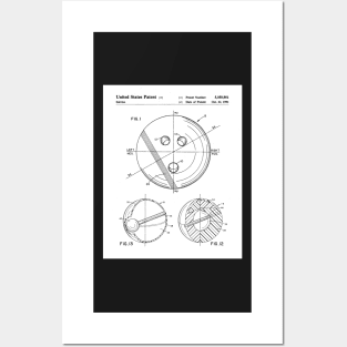 Bowling Ball Patent - Bowler 10 Pin Bowling Art - White Posters and Art